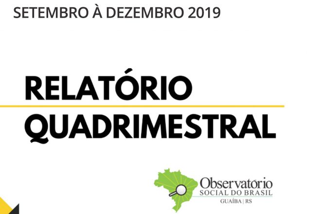 Relatório Quadrimestral 2019/3